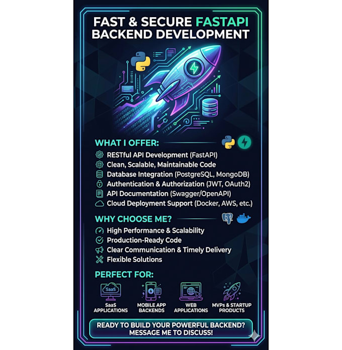 do fastapi development for you
