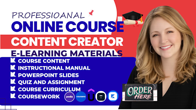 ebook online course creation course outline instructional design ppt maker