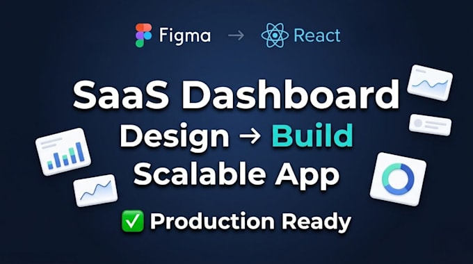 convert react saas dashboard figma to code  production ready