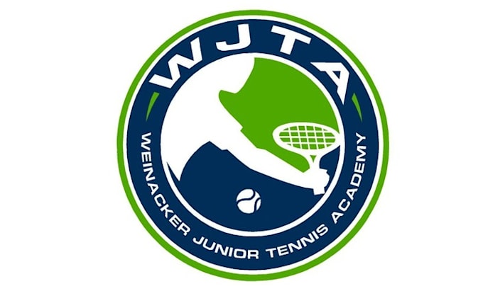 design monogram junior tennis academy logo