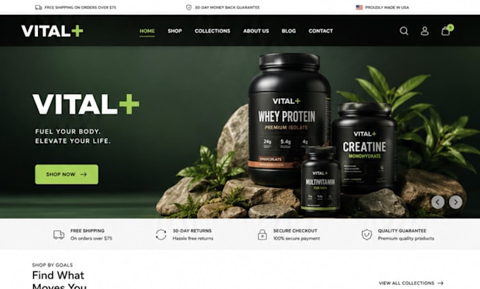 build supplement shopify store research peptide website sarms supplement website