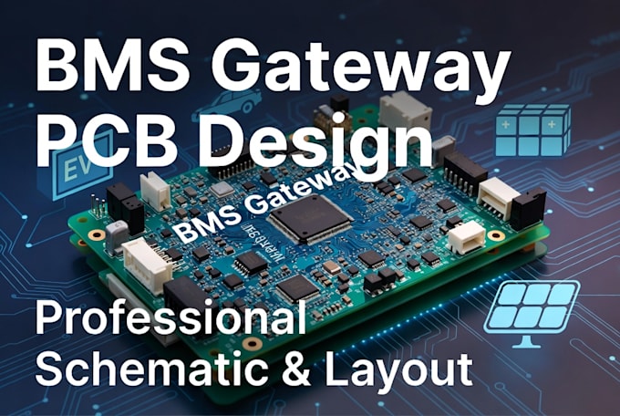 design professional bms gateway pcb, battery management system schematic
