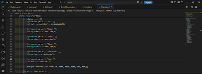 do programming, data management and website tasks