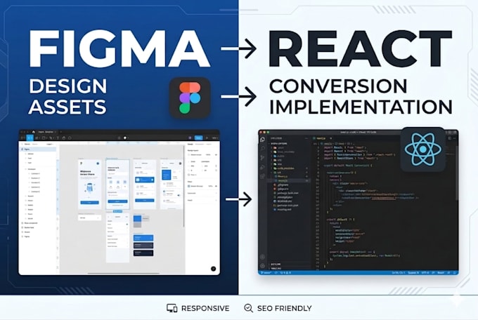 convert figma design to react component