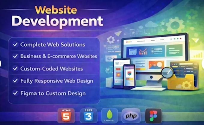 do bug fixing, new features and custom web development