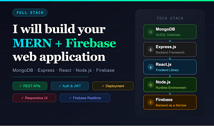 build your mern stack and firebase web application