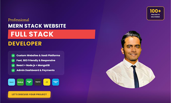 build custom mern stack website or saas web application with react, nodejs