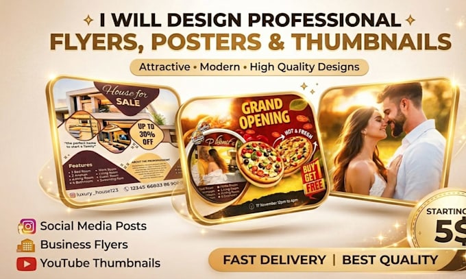 design posters flyers and thumbnails in canva