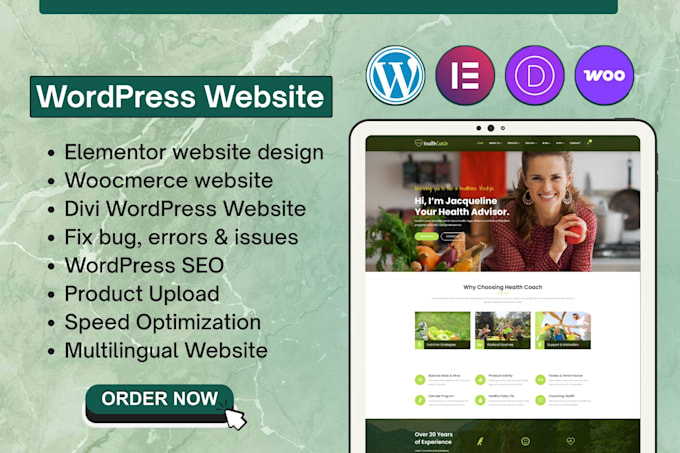 create wordpress website in italian, divi wordpress, elementor pro fix wordpress