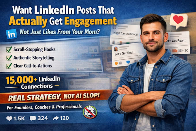 write linkedin posts that get engagement, leads, and followers