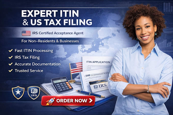 apply for US itin as irs caa and file your tax return