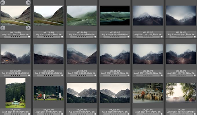 do travel photography edits