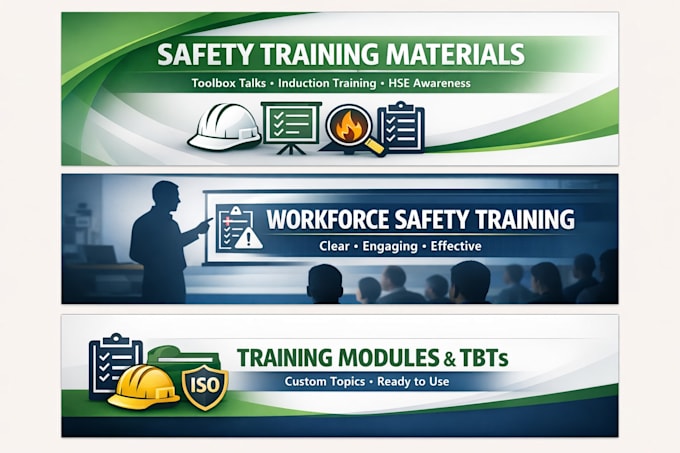 provide hse safety training, toolbox talks and PPT materials