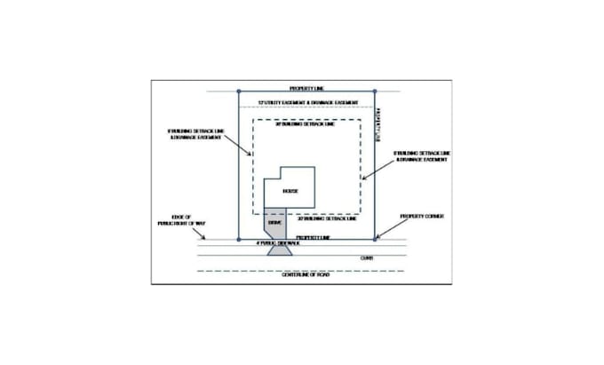 perform boundary line analysis and property layout for construction