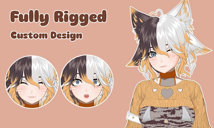 create and rig a high quality live2d vtuber avatar model