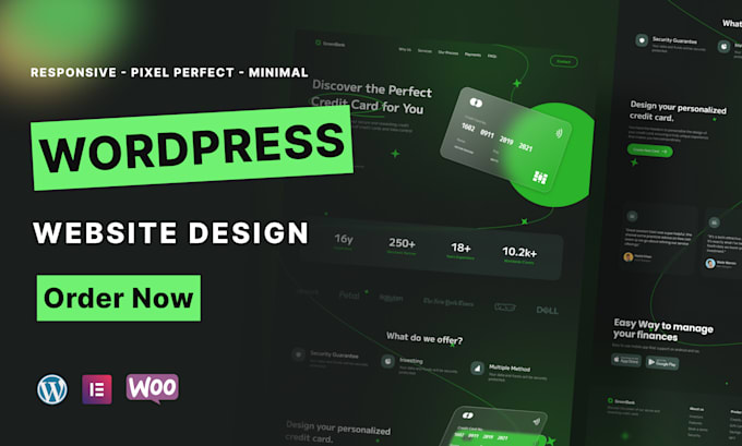 create responsive wordpress website, blog, ecommerce website