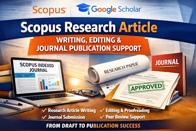 do scopus research article writing, editing and journal publication support