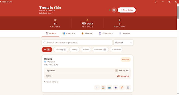build a custom business web app for orders finance inventory