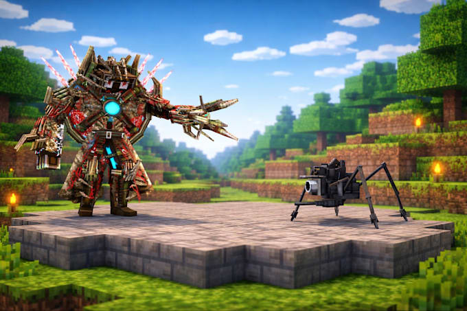 make minecraft bedrock java addon, models, and textures