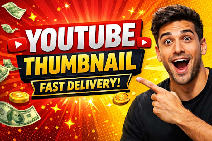 Design eye catching youtube thumbnails fast by Arpitaborade | Fiverr
