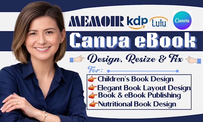 Diseñaré libros de memorias en canva, conversión a ebook, interior y ...
