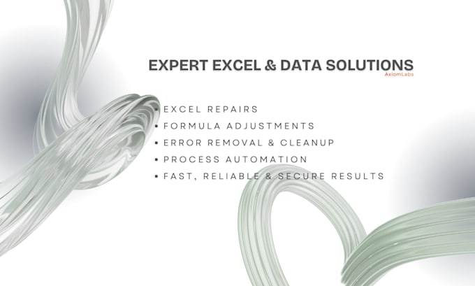 fix your excel problems, formulas, errors, or data issues fast