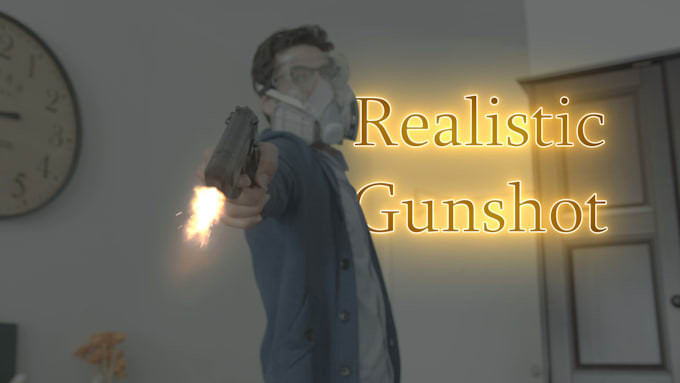 do realistic gun shots muzzle flashes blood vfx composition