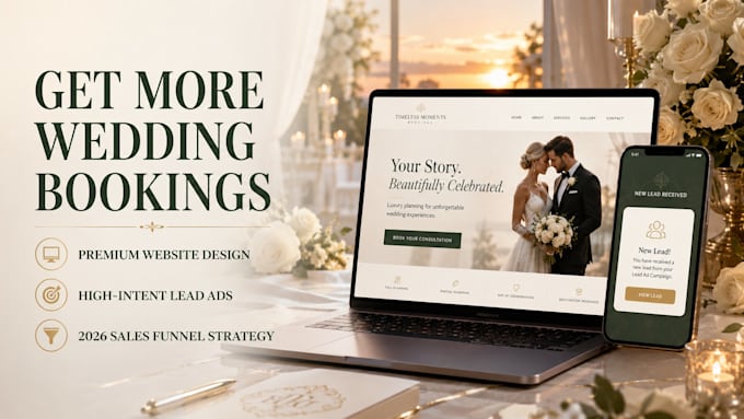 generate wedding, proposal, luxury venue, and floral leads and build website