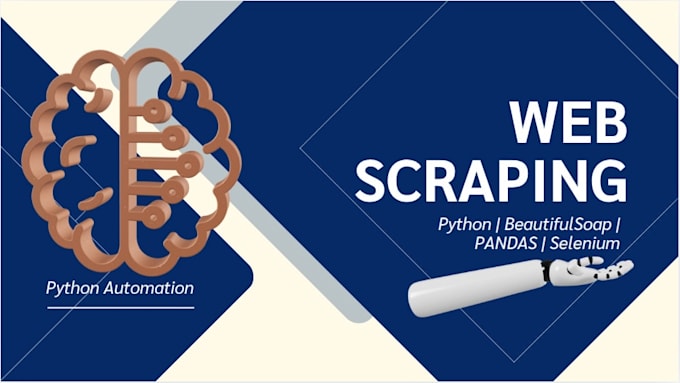 scrape data from any website using python