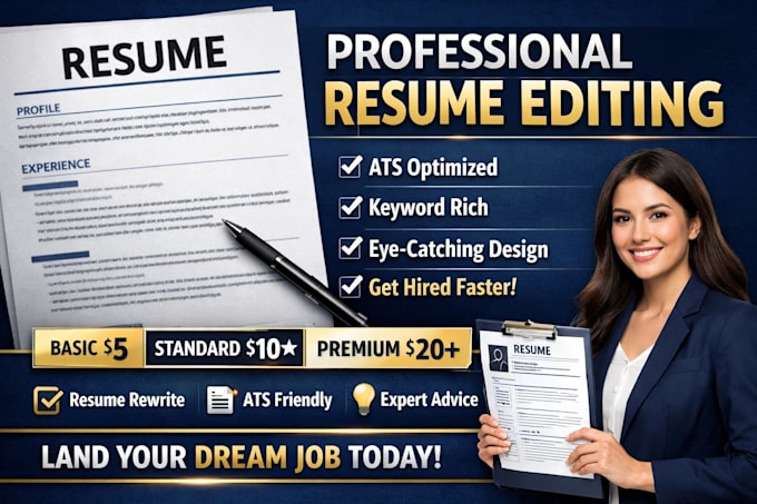 professionally edit and improve your resume