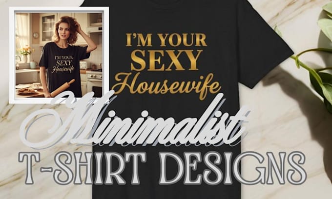 create minimalist tshirt designs and typography for you
