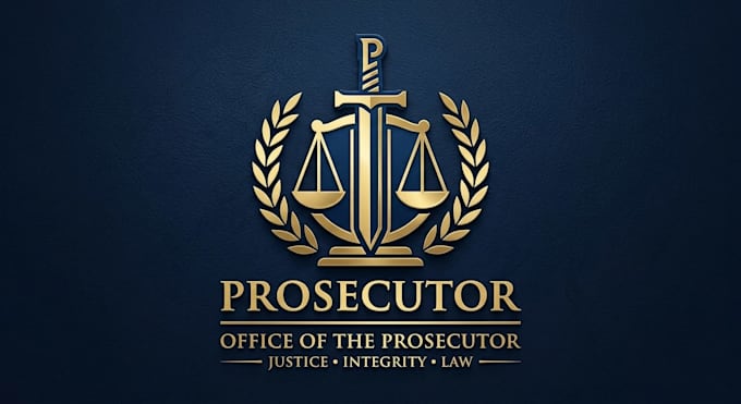 design a professional and authoritative prosecutor logo