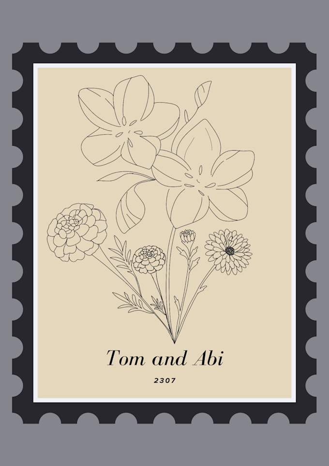create a custom print with flowers