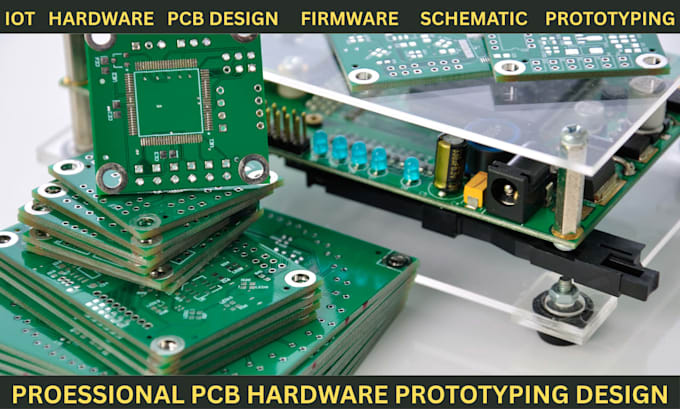 design iot and hardware prototyping  schematic, pcb, esp8266, stm32, arduino