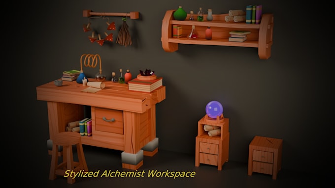 create low poly stylized 3d models for unity games