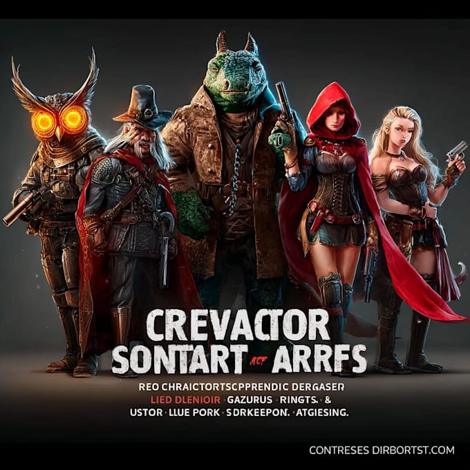 Create original character design and concept art for you, not ai by ...