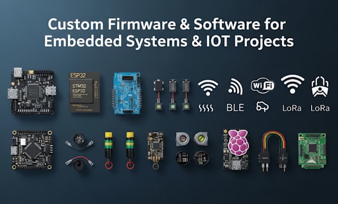develop custom firmware and software for your embedded systems and iot project