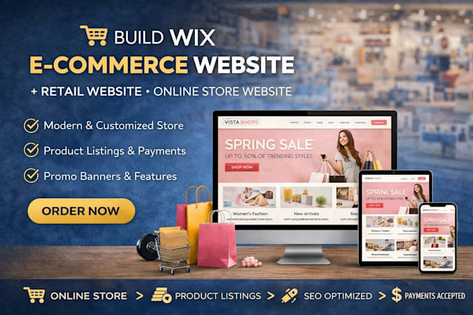 wix ecommerce website retail website online store website ecommerce store site