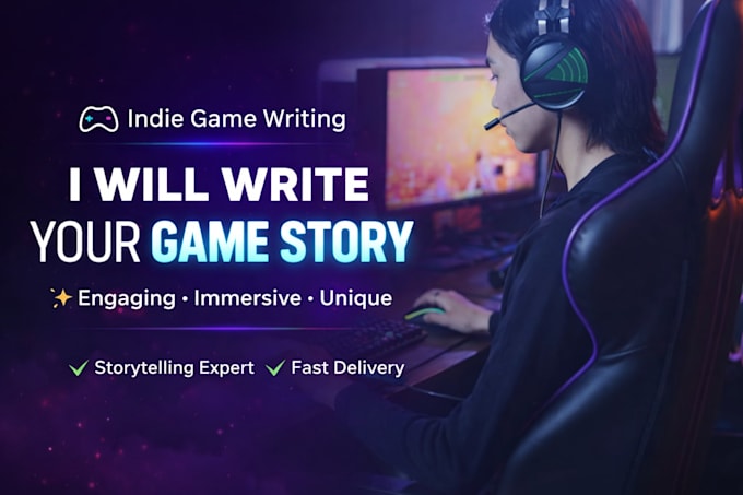 write immersive video game storyline script character dialogue character lore