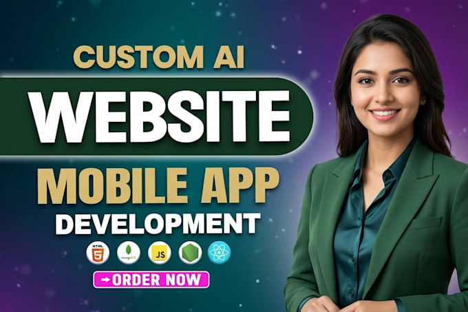 build ai website, ai mobile app, ai chatbot as full stack website developer