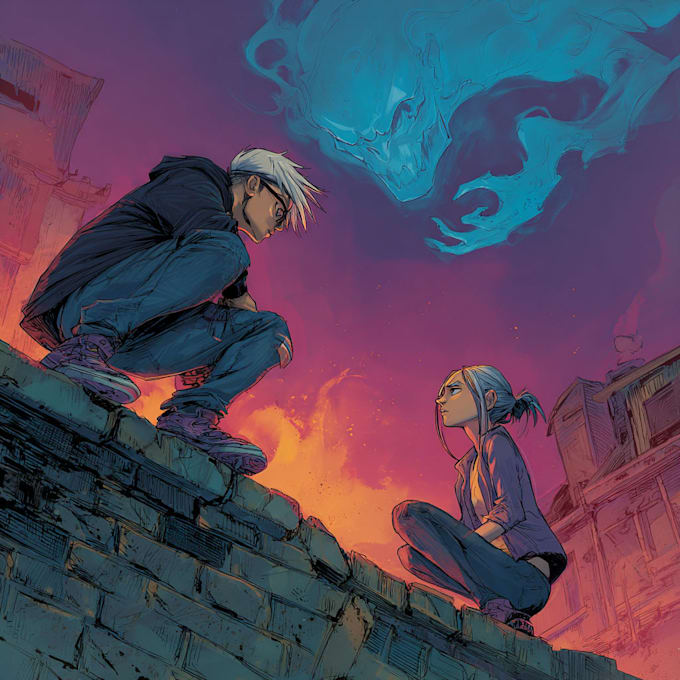 design comic book illustration with comic book illustrator