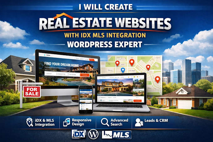 create real estate website with idx mls integration wordpress