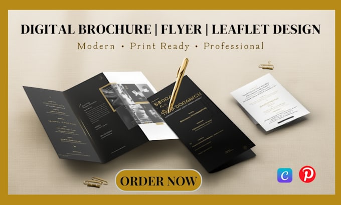 design leaflet, postcard trifold bifold digital brochure design leaflet pamphlet