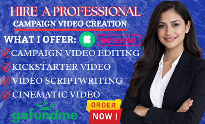 create a high converting crowdfunding video for kickstarter or indiegogo