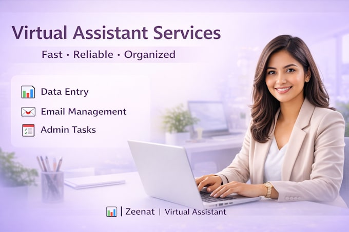 be your reliable virtual assistant for data entry, scheduling and admin task