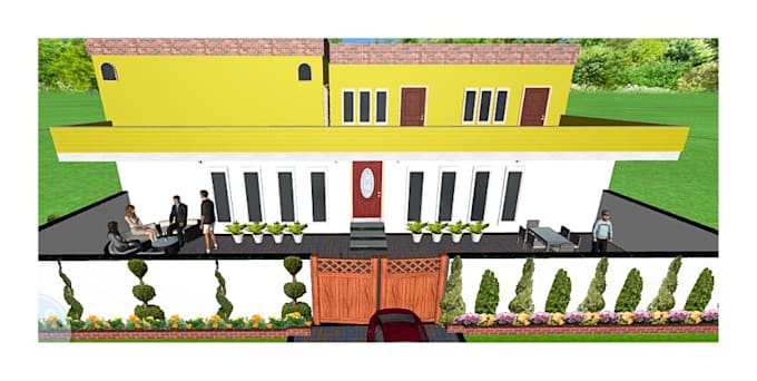 front yard and backyard design