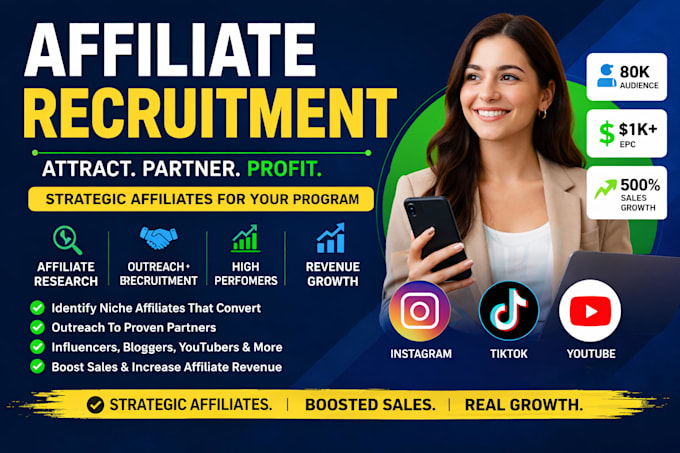 recruit high converting affiliates for your affiliate program