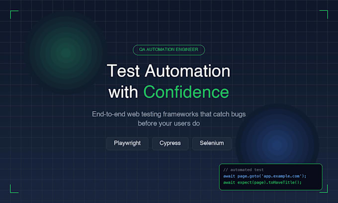 qa automation testing using playwright, cypress, or selenium
