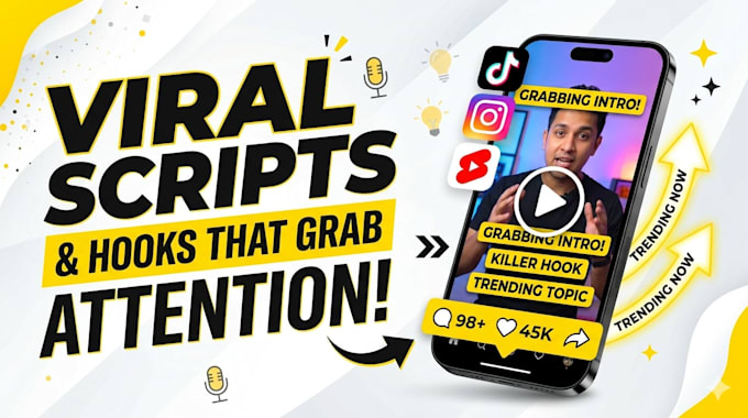 Write viral scripts for reels tiktok and youtube shorts by Ahmed ...