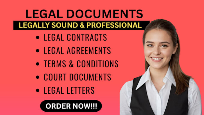 draft legal contracts and agreements